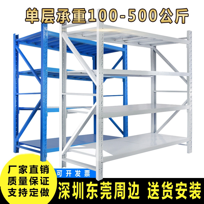 货架展示架置物多层仓储库房库房可拆卸仓库快递家用重型铁架子"